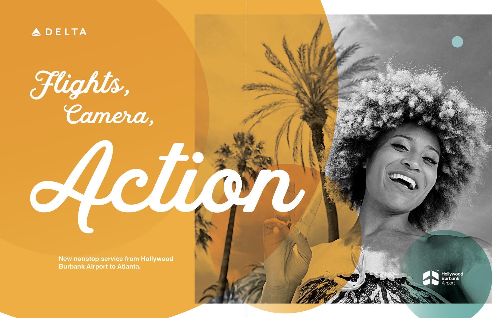 Hollywood Burbank Airport, Delta nonstop campaign creative