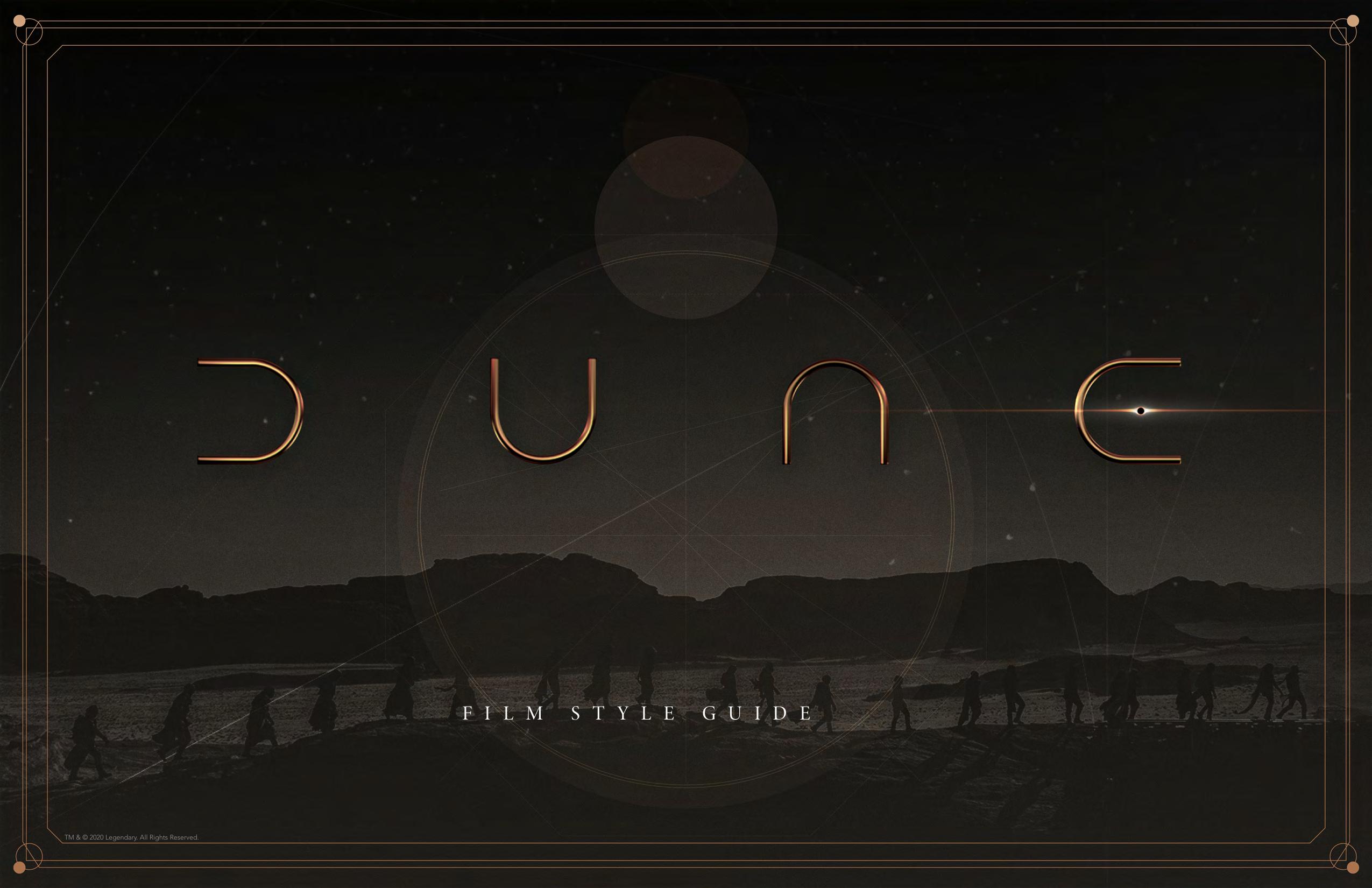 Dune Film Style Guide cover art