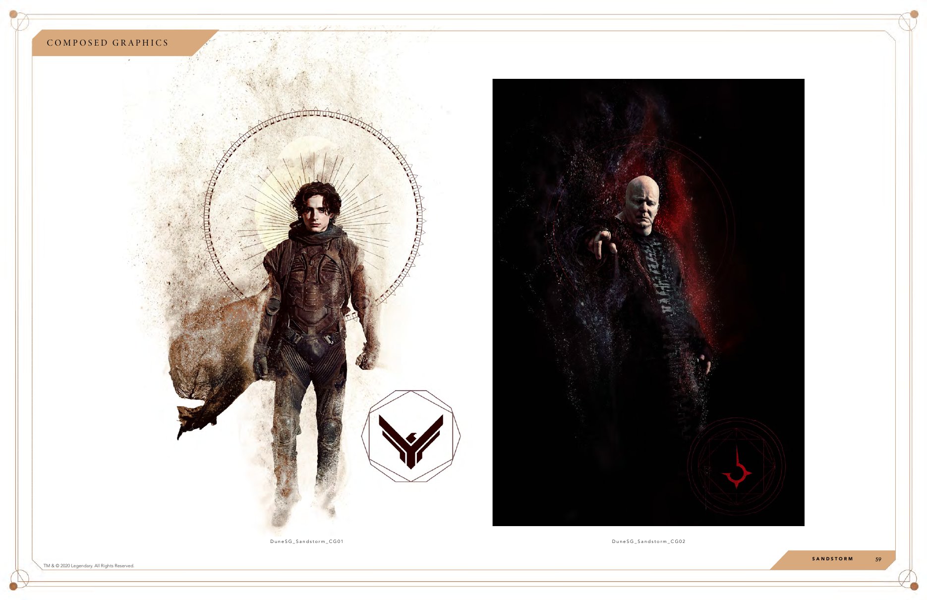 Dune, Sandstorm composed graphics (Paul, Baron)