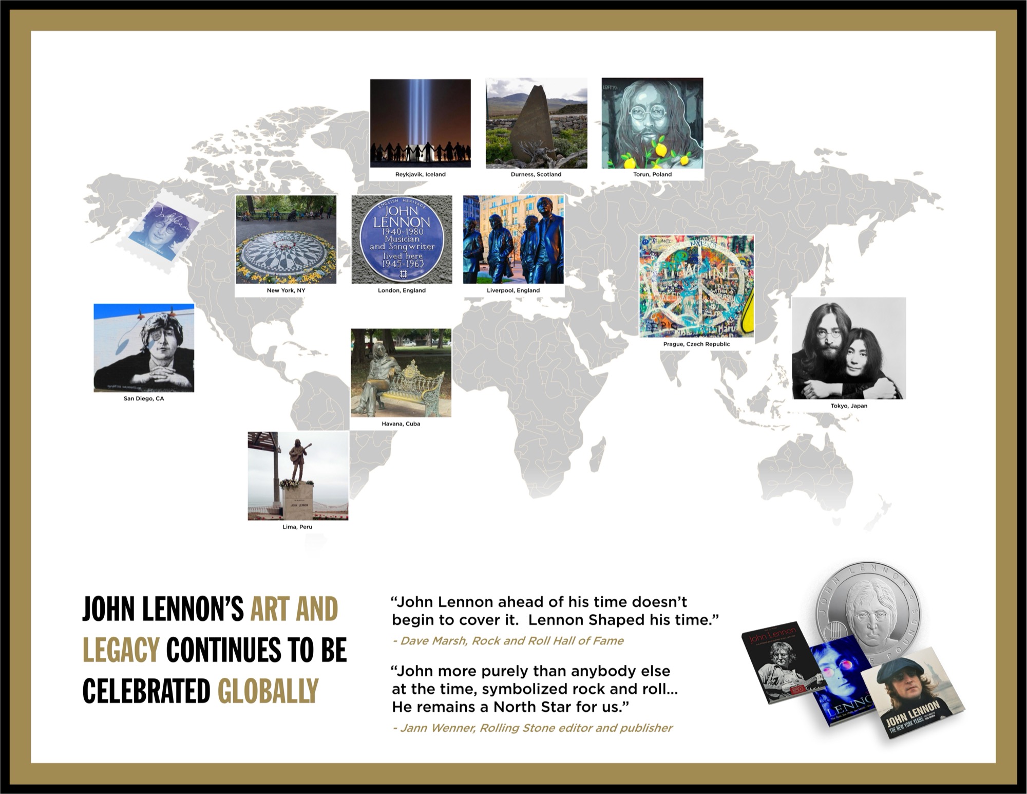 John Lennon, global legacy and memorials
