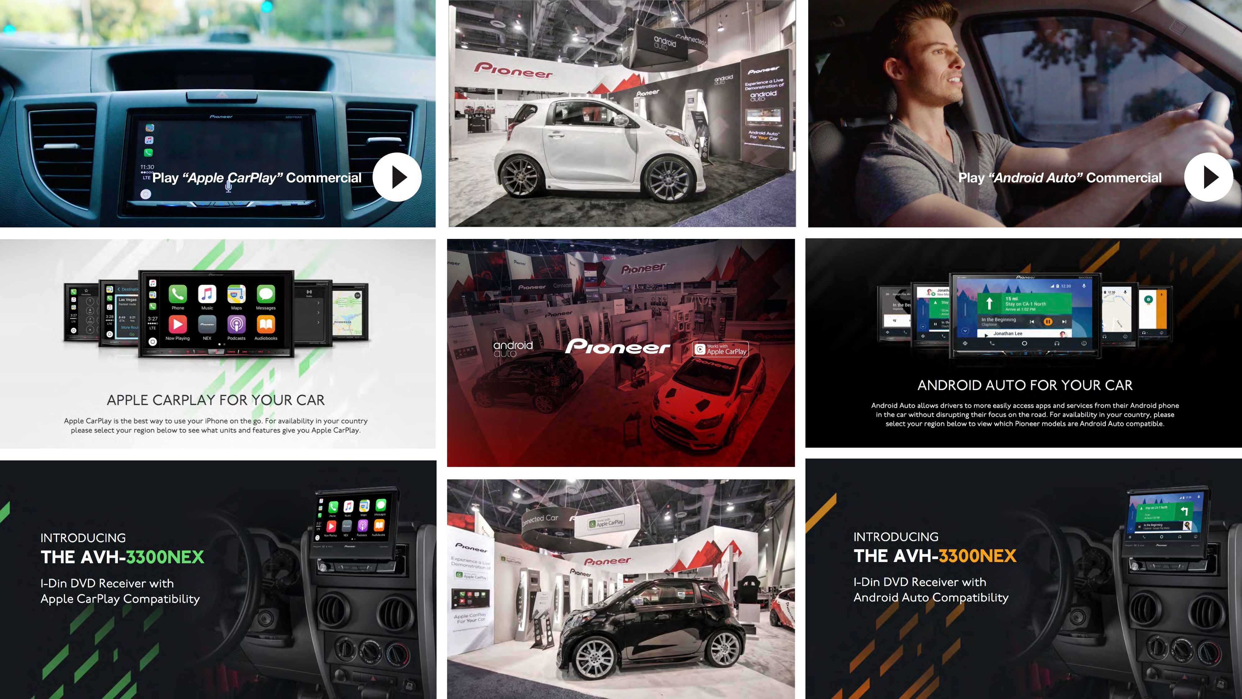 Pioneer, in-car, retail, and CarPlay applications