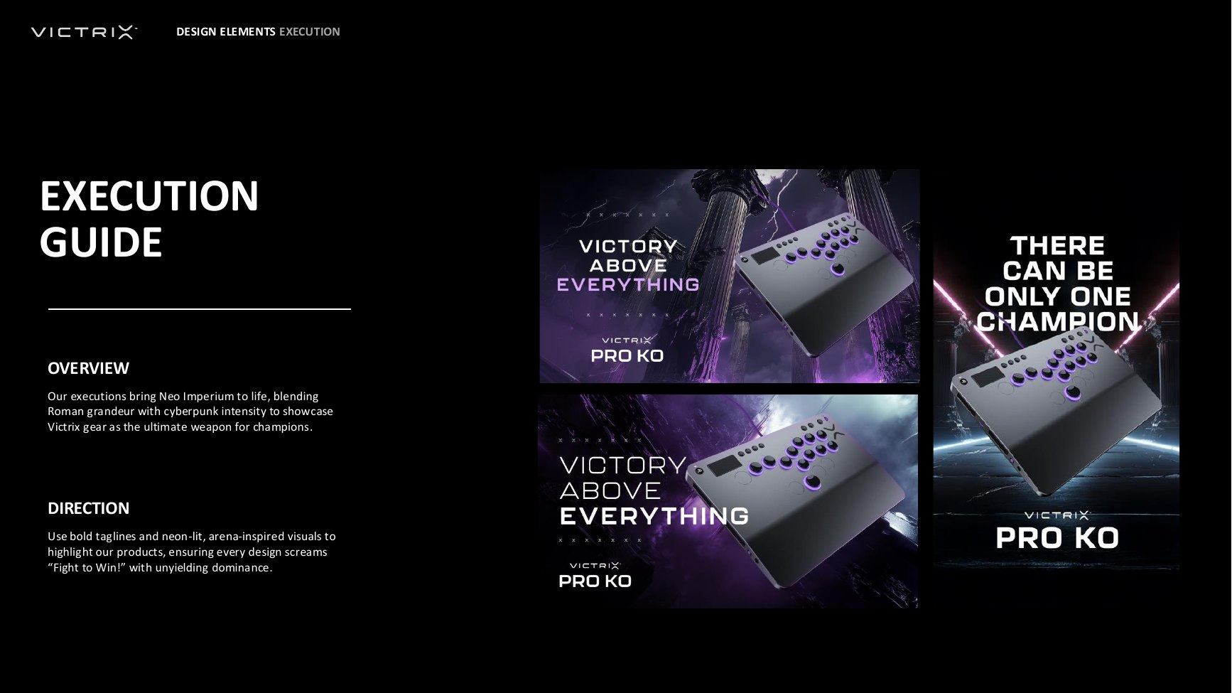 Victrix, Pro KO product campaign creative