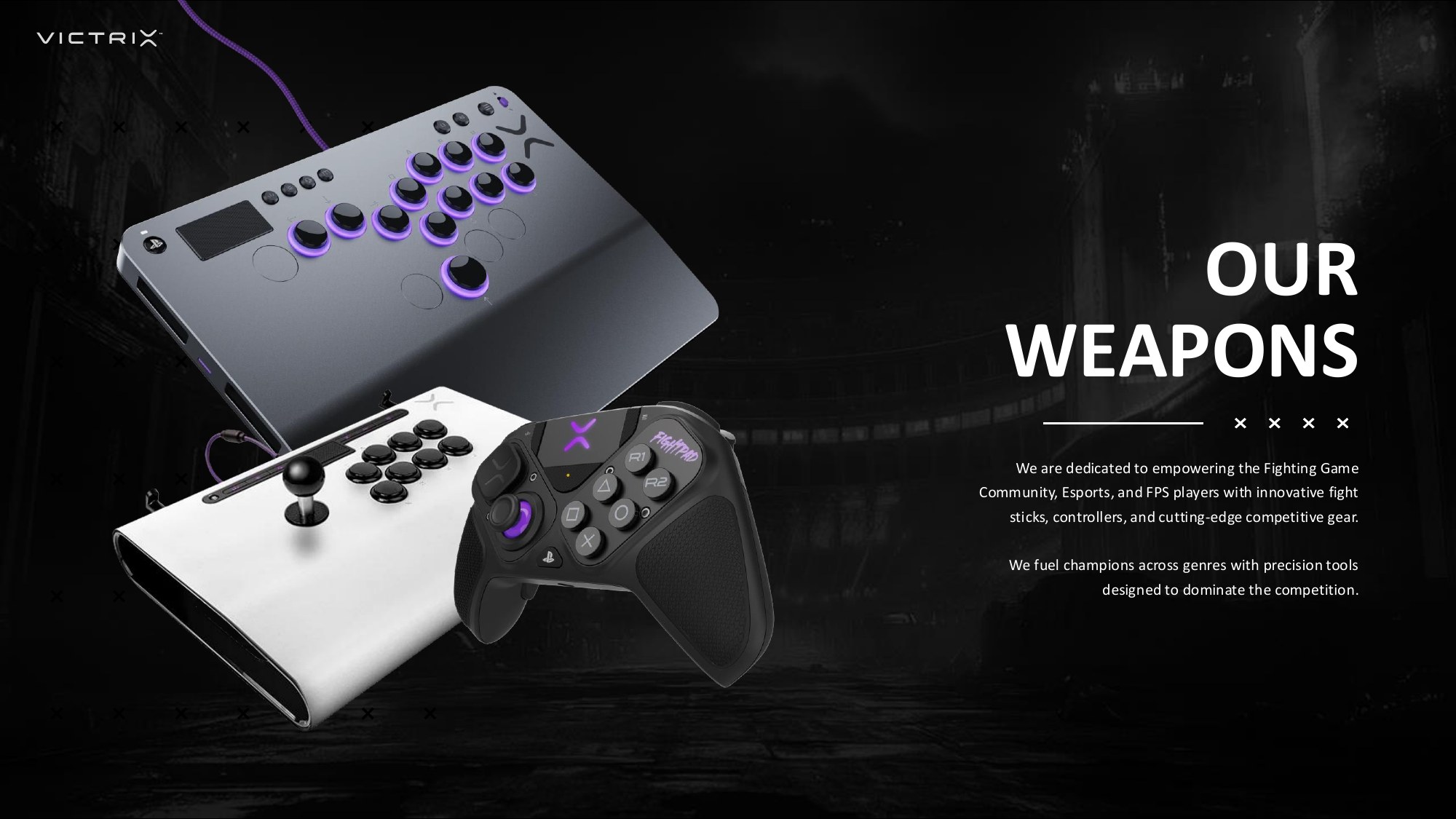 Victrix, fight stick and controller hardware